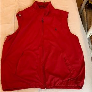 Red Polo Golf Vest
